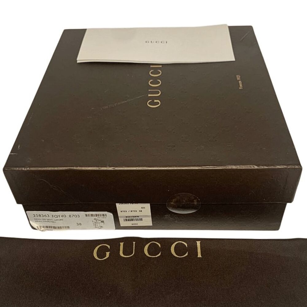 Gucci Blue and Brown Platform Sandals - Picture 4 of 12